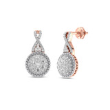 Photo of Justine 1/2 Carat T.W. Diamond Earring 14K Rose Gold [CE1538R]