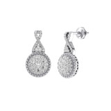 Photo of Justine 1/2 Carat T.W. Diamond Earring 10K White Gold [CE1538W]