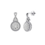 Photo of Justine 1/2 Carat T.W. Diamond Earring 14K White Gold [CE1538W]