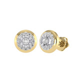 Photo of Regine 1/4 Carat T.W. Diamond Earring 14K Yellow Gold [CE1540Y]