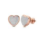 Photo of Carine 1/5 Carat T.W. Diamond Earring 10K Rose Gold [CE1544R]