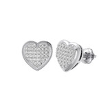 Photo of Carine 1/5 Carat T.W. Diamond Earring 10K White Gold [CE1544W]