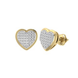 Photo of Carine 1/5 Carat T.W. Diamond Earring 10K Yellow Gold [CE1544Y]