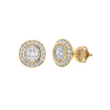 Photo of Claudine 1/2 CT. T.W. Diamond Earring 10K Yellow Gold [CE1546Y]
