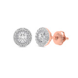 Photo of Nelly 1/5 CT. T.W. Diamond Earring 10K Rose Gold [CE1547R]
