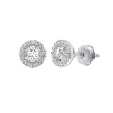 Photo of Nelly 1/5 CT. T.W. Diamond Earring 14K White Gold [CE1547W]