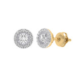 Photo of Nelly 1/5 CT. T.W. Diamond Earring 10K Yellow Gold [CE1547Y]
