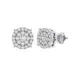 Photo of Dorcas 1/2 Carat T.W. Diamond Earring 14K White Gold [CE1548W]