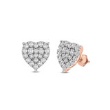 Photo of Jeremie 1 Carat T.W. Diamond Earring 10K Rose Gold [CE1550R]