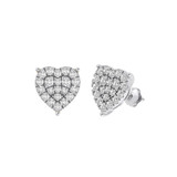 Photo of Jeremie 1 CT. T.W. Diamond Earring 10K White Gold [CE1550W]