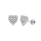 Photo of Prosper 1/2 Carat T.W. Diamond Earring 10K White Gold [CE1551W]
