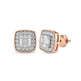 Photo of Sabine 3/8 Carat T.W. Diamond Earring 14K Rose Gold [CE1553R]