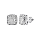 Photo of Sabine 3/8 CT. T.W. Diamond Earring 10K White Gold [CE1553W]