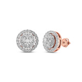 Photo of Gedeon 1 1/2 CT. T.W. Diamond Earring 14K Rose Gold [CE1554R]