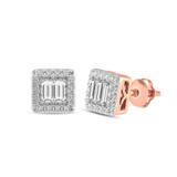 Photo of Eveline 1/4 CT. T.W. Diamond Earring 14K Rose Gold [CE1556R]
