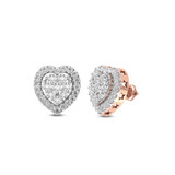 Photo of Julbert 2 CT. T.W. Diamond Earring 14K Rose Gold [CE1560R]