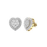 Photo of Julbert 2 Carat T.W. Diamond Earring 14K Yellow Gold [CE1560Y]