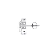 Photo of Julbert 1 Carat T.W. Diamond Earring 10K White Gold [CE1562W]