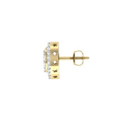 Photo of Julbert 1 Carat T.W. Diamond Earring 10K Yellow Gold [CE1562Y]