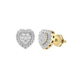 Photo of Julbert 1/4 CT. T.W. Diamond Earring 10K Yellow Gold [CE1563Y]
