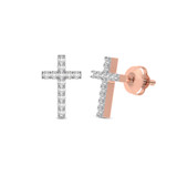 Photo of Noella 1/10 Carat T.W. Diamond Earring 14K Rose Gold [CE1564R]