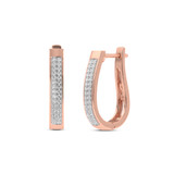 Photo of Modestine 1/5 CT. T.W. Diamond Earring 14K Rose Gold [CE1566R]