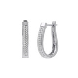Photo of Modestine 1/5 CT. T.W. Diamond Earring 14K White Gold [CE1566W]