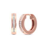 Photo of Silvie 1/10 CT. T.W. Diamond Earring 10K Rose Gold [CE1567R]