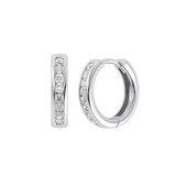 Photo of Cesarine 1/6 CT. T.W. Diamond Earring 10K White Gold [CE1570W]