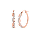 Photo of Rosine 1/6 CT. T.W. Diamond Earring 10K Rose Gold [CE1572R]