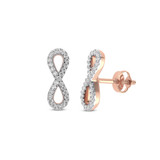 Photo of Marleine 1/6 CT. T.W. Diamond Earring 10K Rose Gold [CE1573R]