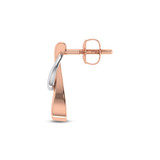 Photo of Cadet 1/5 Carat T.W. Diamond Earring 10K Rose Gold [CE1574R]