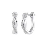 Photo of Falone 1/5 CT. T.W. Diamond Earring 14K White Gold [CE1575W]