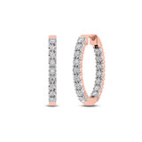 Photo of Ameen 1/5 Carat T.W. Diamond Earring 14K Rose Gold [CE1581R]