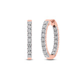 Photo of Ameen 1/5 Carat T.W. Diamond Earring 14K Rose Gold [CE1581R]