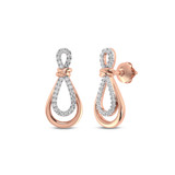 Photo of Aziz 1/7 CT. T.W. Diamond Earring 10K Rose Gold [CE1582R]