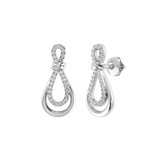 Photo of Aziz 1/7 CT. T.W. Diamond Earring 10K White Gold [CE1582W]