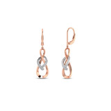 Photo of Rana 1/8 CT. T.W. Diamond Earring 10K Rose Gold [CE1584R]
