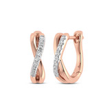Photo of Sadiq 1/5 CT. T.W. Diamond Earring 14K Rose Gold [CE1585R]