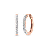 Photo of Abellone 1/8 CT. T.W. Diamond Earring 10K Rose Gold [CE1586R]