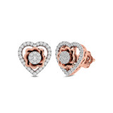 Photo of Zenobia 1/5 Carat T.W. Diamond Earring 14K Rose Gold [CE1589R]