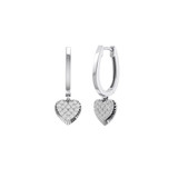 Photo of Phedora 1/5 Carat T.W. Diamond Earring 10K White Gold [CE1590W]