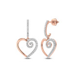 Photo of Jacenia 1/5 Carat T.W. Diamond Earring 10K Rose Gold [CE1592R]