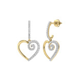 Photo of Jacenia 1/5 Carat T.W. Diamond Earring 14K Yellow Gold [CE1592Y]