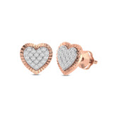 Photo of Julius 1/5 CT. T.W. Diamond Earring 14K Rose Gold [CE1593R]