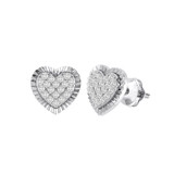 Photo of Julius 1/5 Carat T.W. Diamond Earring 10K White Gold [CE1593W]