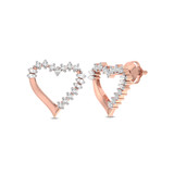 Photo of Inez 1/8 CT. T.W. Diamond Earring 14K Rose Gold [CE1594R]