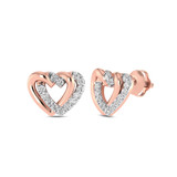 Photo of Acira 1/6 CT. T.W. Diamond Earring 10K Rose Gold [CE1596R]