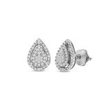 Photo of Adiya 1/8 CT. T.W. Diamond Earring 14K White Gold [CE1598W]