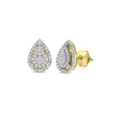 Photo of Adiya 1/8 CT. T.W. Diamond Earring 10K Yellow Gold [CE1598Y]